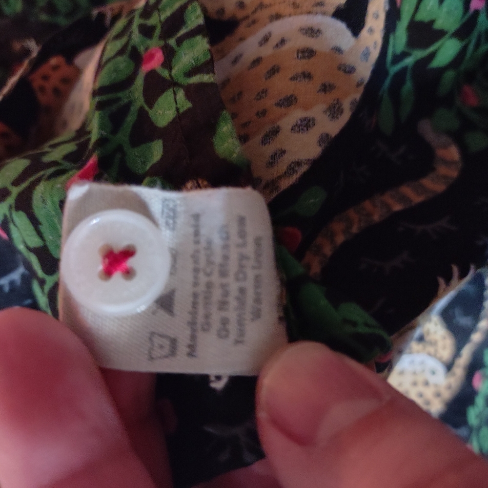 Print Fresh Organic Cotton PJ Top in Bagheera - Picture 10 of 10